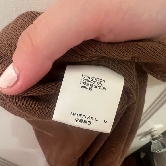 Brandy Melville brown thin cardigan sweater - Picture 7 of 9